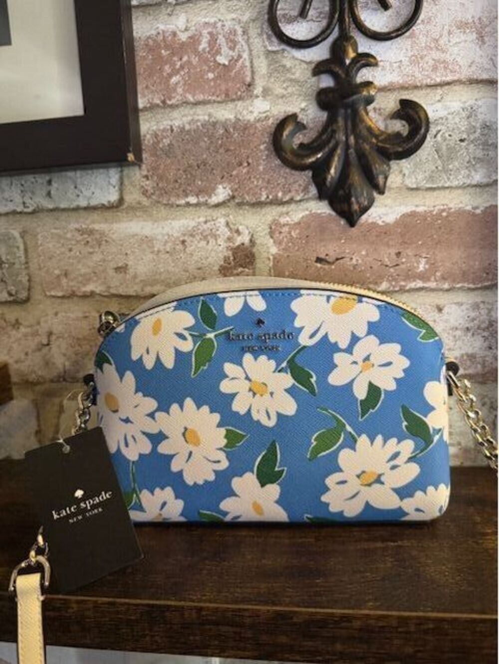 Kate Spade Cameron Floral Crossbody Bag in Daisy print blue ($249)